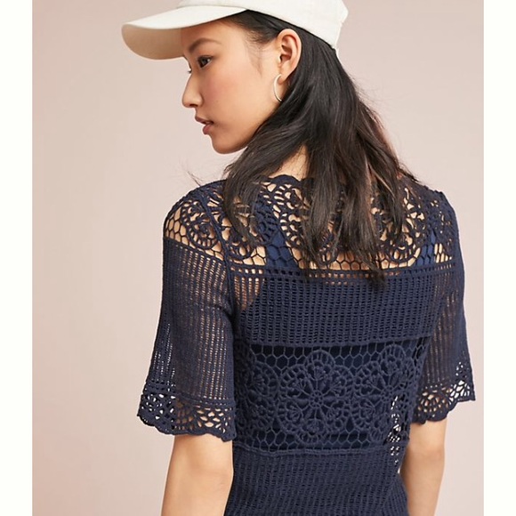 Anthropologie Janice Crocheted Top - Picture 2 of 6